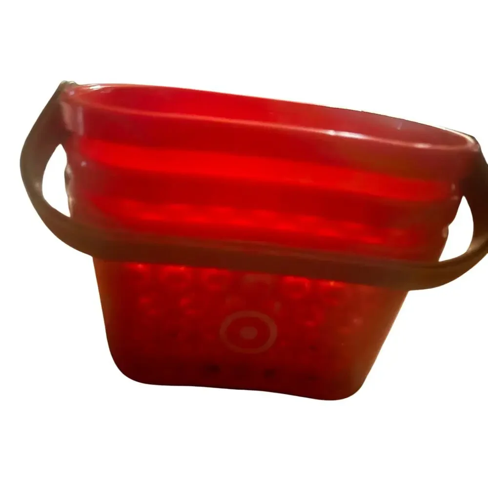 Target Mini Shopping Basket Set + Reusable Bullseye Bags Bundle